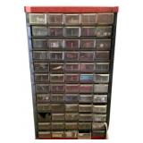 Storage Bin with Drawers - 21 x 12 x 6.5 (RED)