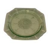 Uranium Glass Plate - 9.5