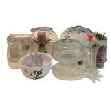 Assorted Glass Decor Items