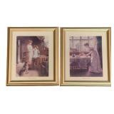 2 Framed Prints - 11.25 x 9.5