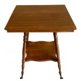Wood Parlor Table - 28.5 x 24 x 24