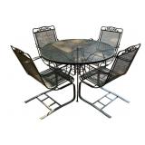 5pc Metal Mesh Patio Set