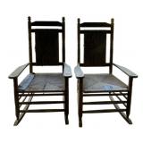 2 Vintage Porch Rockers - as is