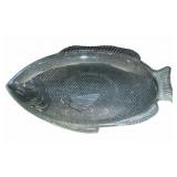 Clear Glass Fish Platter - 15 x 10.25
