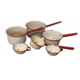 Assorted Enamelware Pots & More