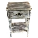 Wood One-Drawer Stand - 26 x 16 x 14