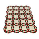 Double Wedding Ring Quilt - 56 x 45