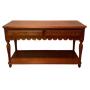 Vintage Solid Cherry Wood Console Table