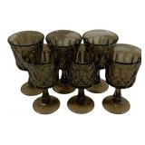 6 Perspective Smoke Wine Glasses