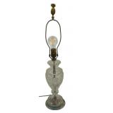 Vintage Glass Lamp - 21" Tall