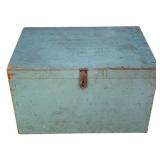 Vintage Painted Wood Box - 31 x 22 x 18