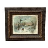 Antique Framed Print - 27.5 x 31