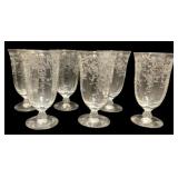 6 Navarre by Fosteria Footed Tumblers