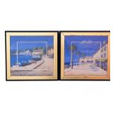 2 Framed Prints by David Short - 21 x 21 each