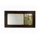 Antique Split Column Mirror - 32.5 x 17.5
