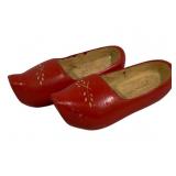 Pair of Wooden Clogs - 10 x 4 x 3