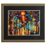 NIGHT PARK GICLEE BY LEONID AFREMOV