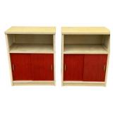 Pair of Wooden Shelf Stands - 29 x 32.5 x 14