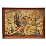 Framed Exotic Bird Tapestry - 50 x 36