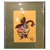 Carlos Paez Vilaro "Negro Y Tambor" original