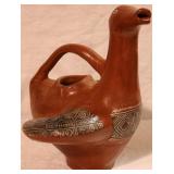 Central American Duck shape pottery water jug