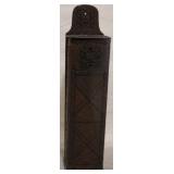 Metal hanging bin with lid