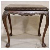 Claw foot carved table