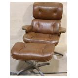 Mid Century lounge chair & ottoman by Charlton Co