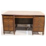 Vintage flat top writing desk