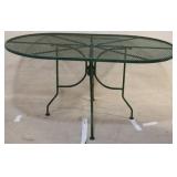 Outdoor metal wire dining table
