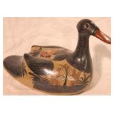 Pottery painted duck