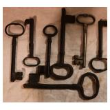 Group of vintage keys