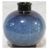 Blue shaded pottery vase