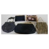 group of 5 purses wallets