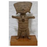 Pre Columbian clay pottery art statue