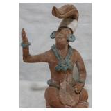 Pre Columbian clay pottery art statue