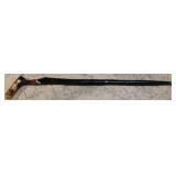 Walking stick carved wood