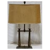 Desk lamp with oval shade
