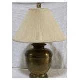 Brass lamp w/ shade