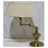 Brass swing arm lamp