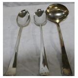 Group of serving spoons