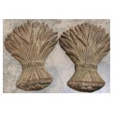 Cast Iron Wheat Wall Hangers