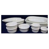 Corning French White group of 12 pieces