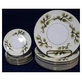 Narumi China "Shasta Pine" 17 piece set