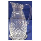Baccarat crystal pitcher with coaster