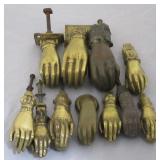 Group of 11 Brass Door Knockers