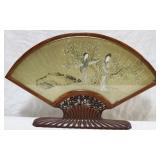 Oriental framed fan
