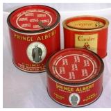 3 tobacco tins