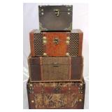 Lot of 4 decorative boxes