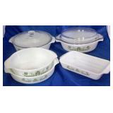 lot of 5 pc Pyrex dish set